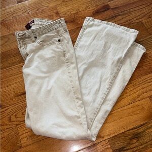 Taunt Light Wash Juniors Flare Jeans Size 11 Heavy Distressed 100% Cotton